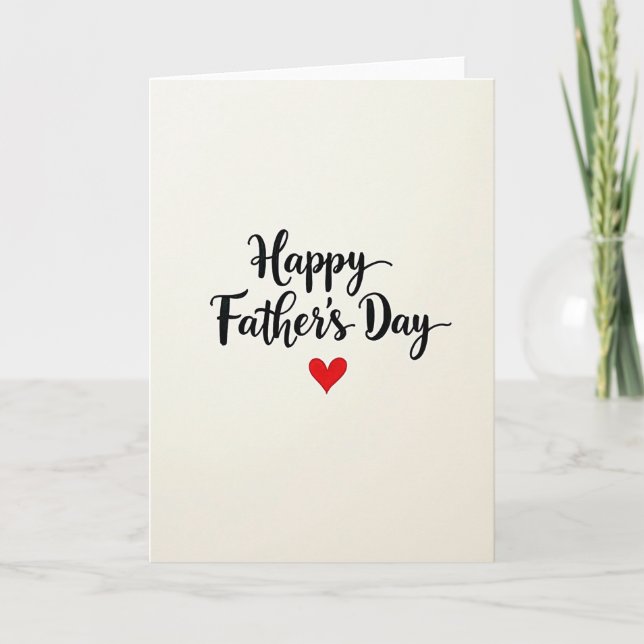 Elegant Fathers Day Art Card (Front)