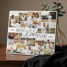 Elegant Fathers Day Best Dad Ever Photo Collage