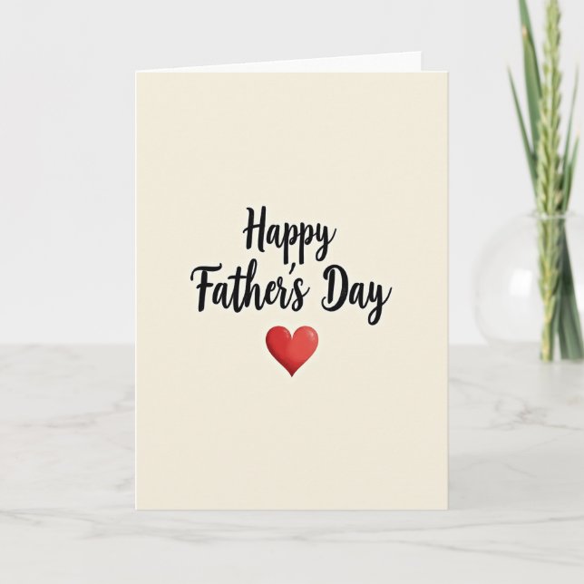 Elegant Fathers Day Design Card (Front)