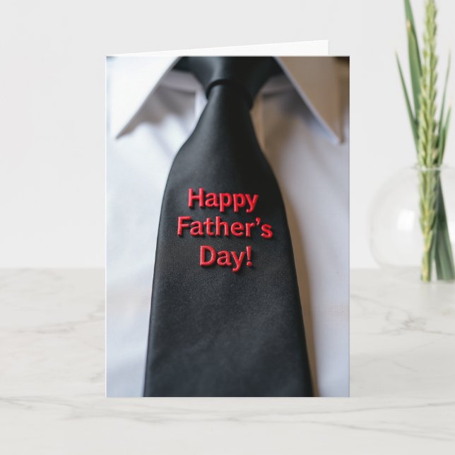 Elegant Fathers Day Outfit Card (Front)
