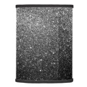 Elegant Faux Black Glitter Lamp Shade (Right)