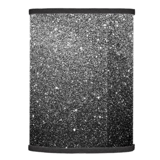 Elegant Faux Black Glitter Lamp Shade (Right)