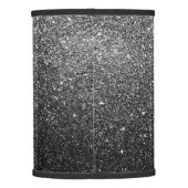 Elegant Faux Black Glitter Lamp Shade (Back)