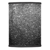 Elegant Faux Black Glitter Lamp Shade (Front)