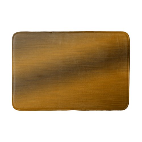 Elegant Faux Brushed Bronze Bathroom Mat