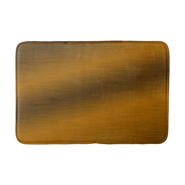 Elegant Faux Brushed Bronze Bathroom Mat (Front)