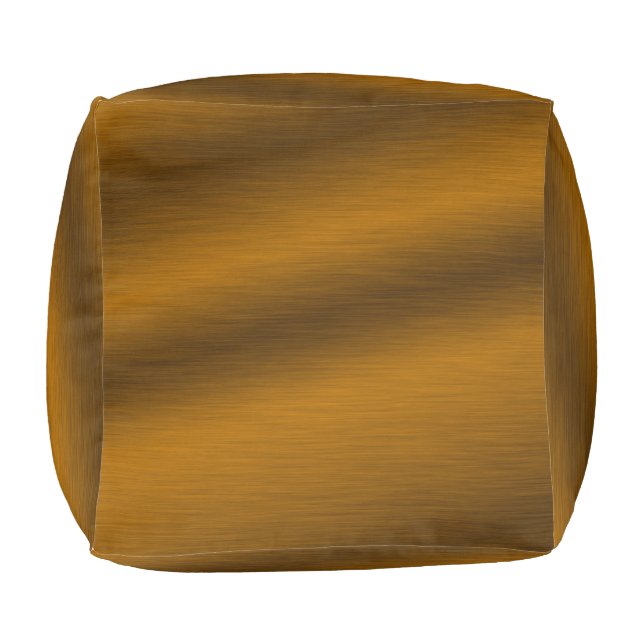 Elegant Faux Brushed Bronze Pouf (Top)