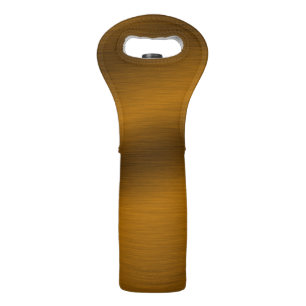 Elegant Faux Brushed Bronze Wine Bag
