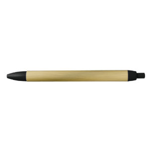 Elegant Faux Brushed Gold Artwork Pen