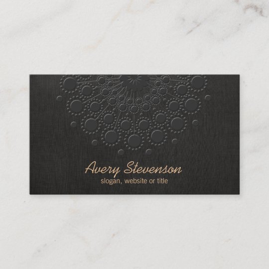 Elegant Faux Embossed Black Linen Look Business Card Zazzle Elegant Faux Embossed Black Linen Look Business Card