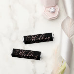 Elegant Faux Foil Rose Gold Calligraphy Wedding Breath Savers® Mints<br><div class="desc">Transform your wedding day into a celebration of sophistication and elegance with our stunning rose gold calligraphy and black modern wedding suite! You can personalize it with just a few clicks to express your unique love story. This inspiring collection includes everything you need to create a beautifully cohesive atmosphere, featuring...</div>