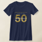 Elegant Faux Gold 50 Year Class Reunion