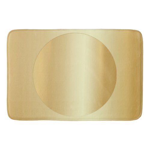Elegant Faux Gold Custom Blank Template Glamour Bath Mat