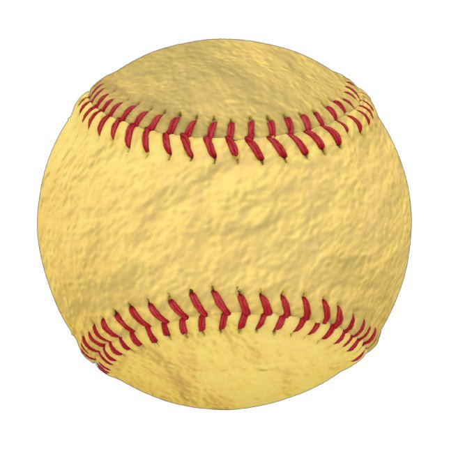 Elegant Faux Gold Foil Baseball (Front)