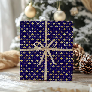 Elegant Faux Gold Foil Pattern Christmas Wrapping Paper
