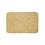 Elegant Faux Gold Glitter Bath Mat