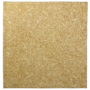 Elegant Faux Gold Glitter Cloth Napkin