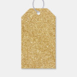 Elegant Faux Gold Glitter Gift Tags
