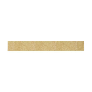 Elegant Faux Gold Glitter Invitation Belly Band
