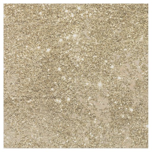 Elegant faux gold glitter ivory marble pattern fabric