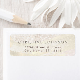 elegant faux gold glitter label