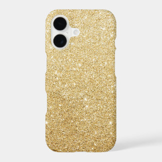 Elegant Faux Gold Glitter Luxury iPhone 17 Case