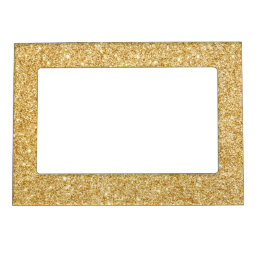 Elegant Faux Gold Glitter Magnetic Frame