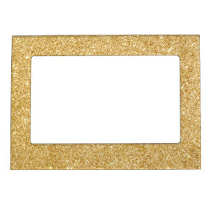 2x Gold Sparkle Photo Frames 