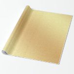 Elegant Faux Gold Glitter Modern Golden Glossy Wrapping Paper