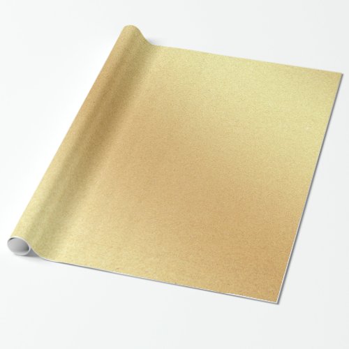 Elegant Faux Gold Glitter Modern Golden Glossy Wrapping Paper