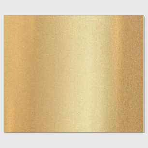 Elegant Faux Gold Glitter Modern Golden Glossy Wrapping Paper