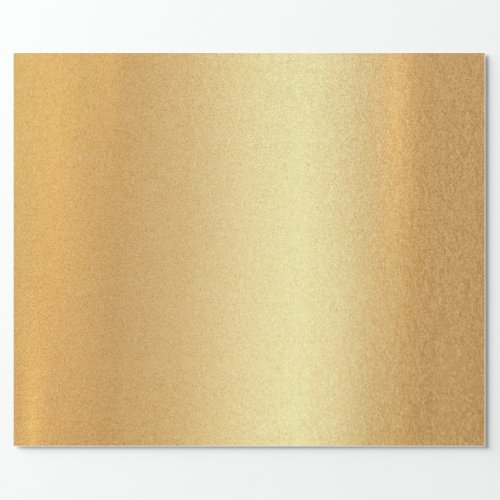 Elegant Faux Gold Glitter Modern Golden Glossy Wrapping Paper