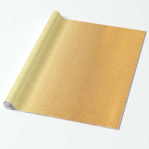 Elegant Faux Gold Glitter Modern Golden Glossy Wrapping Paper
