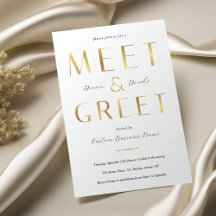 Elegant Faux Gold Meet & Greet Corporate Business