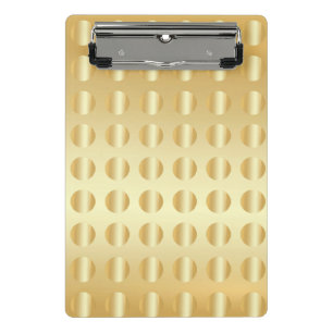 Elegant Faux Gold Modern Glamorous Template Mini Clipboard