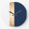 elegant faux gold, navy blue, white stripes