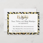 Elegant Faux Gold Paint Splatter & Stripes Pattern (Back)