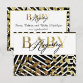 Elegant Faux Gold Paint Splatter & Stripes Pattern (Front/Back)