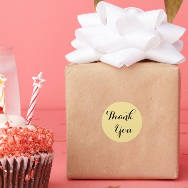 Elegant Faux Gold Thank You Favors Envelope Seal (Party)