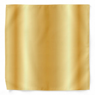 Elegant Faux Gold Trendy Glamorous Template Bandana