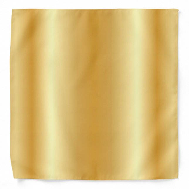 Elegant Faux Gold Trendy Glamorous Template Bandana (Front)