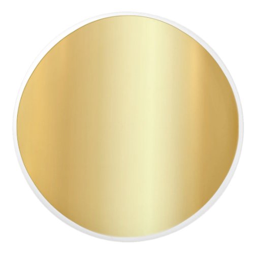 Elegant Faux Gold Trendy Template Glamorous Ceramic Knob