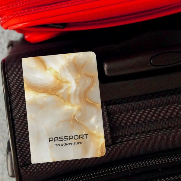 Elegant Faux Gold & White Marble Background