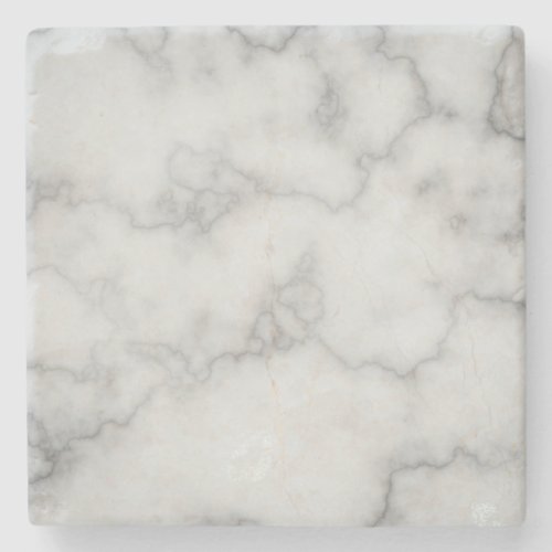 Elegant Faux Gray Marble Stone Coaster