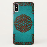 Elegant Faux Leather Celtic Knot Design Iphone X Case at Zazzle