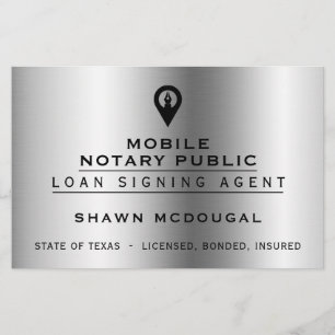 Elegant faux metallic flyer