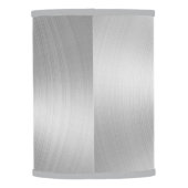 Elegant Faux Metallic Shiny Silver Lamp Shade (Back)