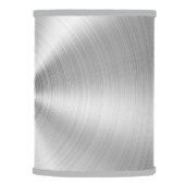 Elegant Faux Metallic Shiny Silver Lamp Shade (Right)
