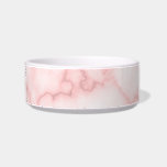 Elegant Faux PInk Marble Bowl<br><div class="desc">This elegant pet bowl has a faux pink marble design.</div>