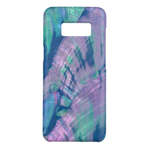 Elegant Faux Pink Turquoise Abalone Shell Pattern Case_Mate Samsung Galaxy S8 Case